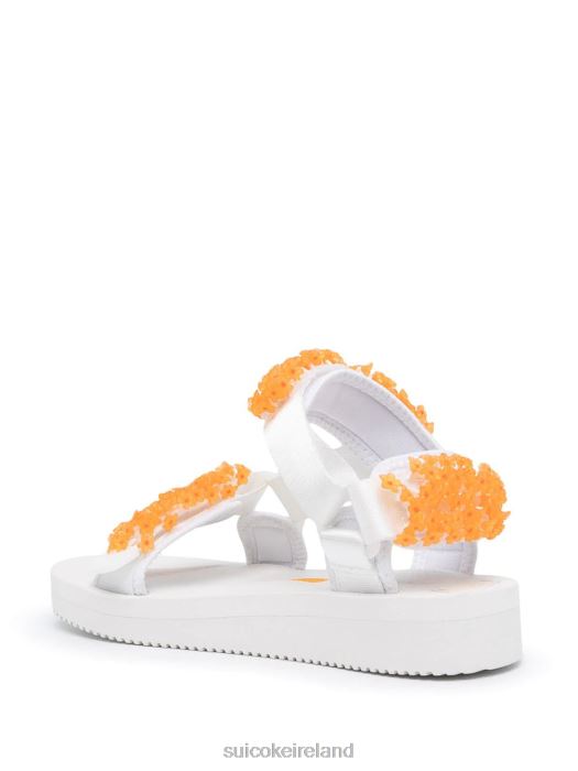 SUICOKE Cecilie Bahnsen x DEPA-V2CB-2 TLP4TZ15 White/Orange SUICOKE shoes ireland